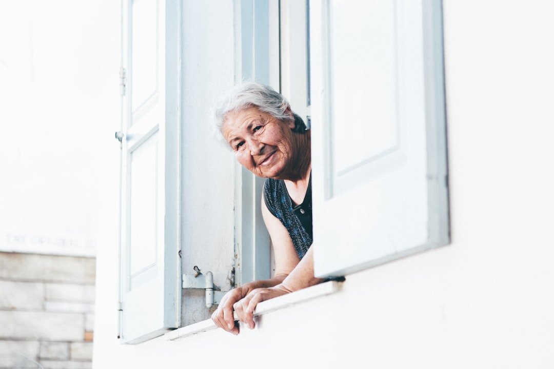 Portrait of a happy older Croatian woman outdoors