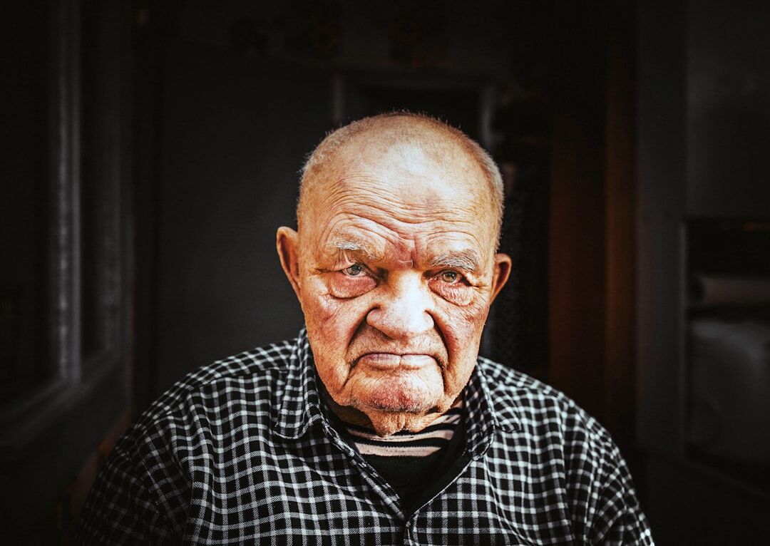 Portrait of an elderly Croatian man with a warm smile