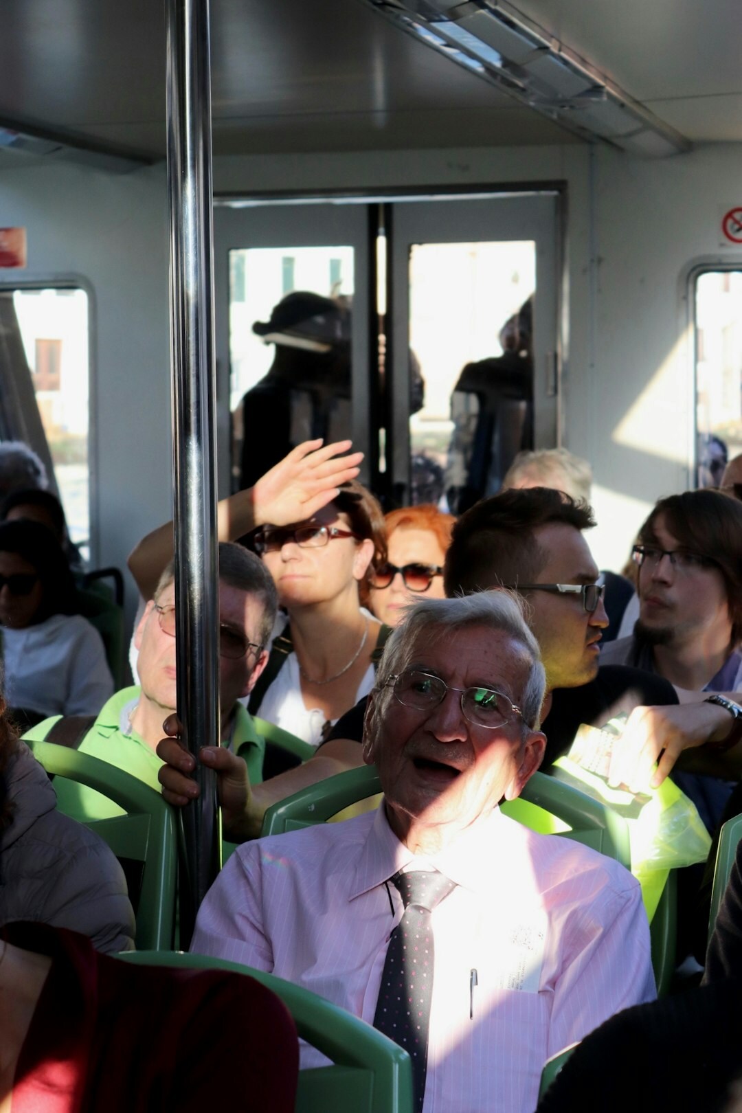 seniors on a bus tour